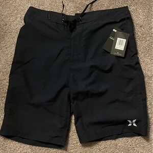 Hurley Black Board Shorts Quick-Drying Swimwear